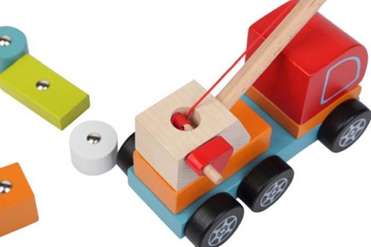 Wooden toy "Crane truck" - 3