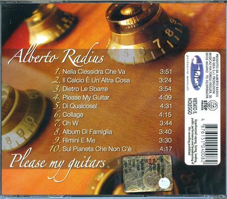 Please My Guitar - CD Audio di Alberto Radius - 2