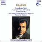 Sinfonia n.4 - Ouverture Tragica - CD Audio di Johannes Brahms,Alexander Rahbari,BRT Philharmonic Orchestra
