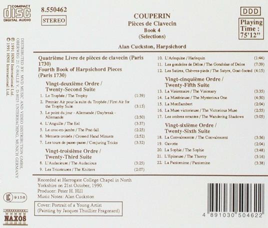 Pièces de clavecin - CD Audio di François Couperin - 2