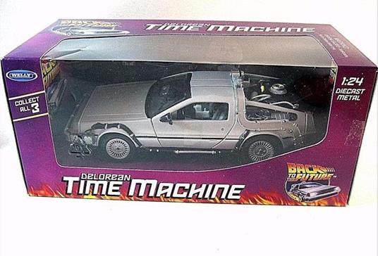 Welly Back To The Future Die Cast Model '81 Delorean Lk Coupe 1/24 New Nuova - 4