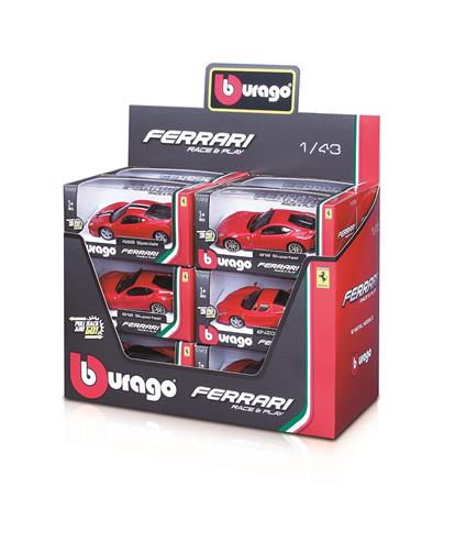 Bburago. Collezione Ferrari R&P P-B And Go. 1:43 Assortimento