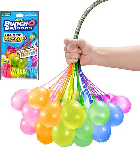 Palloncini Gonfiabili per Bombe d'acqua confezione da 100 Palloncini colorati (56480UQ1) - 2