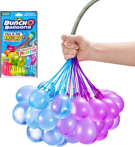 Palloncini Gonfiabili per Bombe d'acqua confezione da 100 Palloncini colorati (56480UQ1) - 5