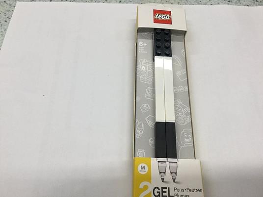 Penna Gel Pen LEGO Nera. Confezione 2 pezzi - 100
