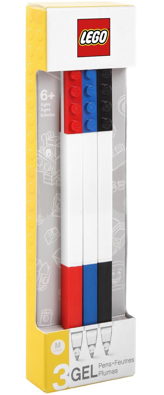 Penne Gel Pen LEGO. Confezione 3 colori - LEGO - Cartoleria e scuola