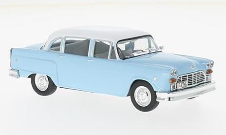 Checker Marathon 327 1964 Light Blue W/ White Roof 1:43 Model Wb202 - 2