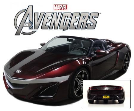 Acura Nsx Roadster 2012 Avengers Movie Tony Stark Iron Man 1:43 Model Tsm124384 - 2