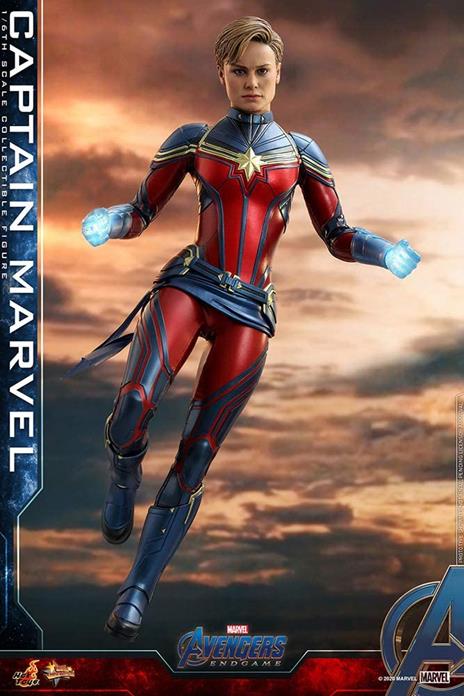 Avengers: Endgame Movie Masterpiece Series Pvc Action Figura 1/6 Captain Marvel 29 Cm Hot Toys - 3