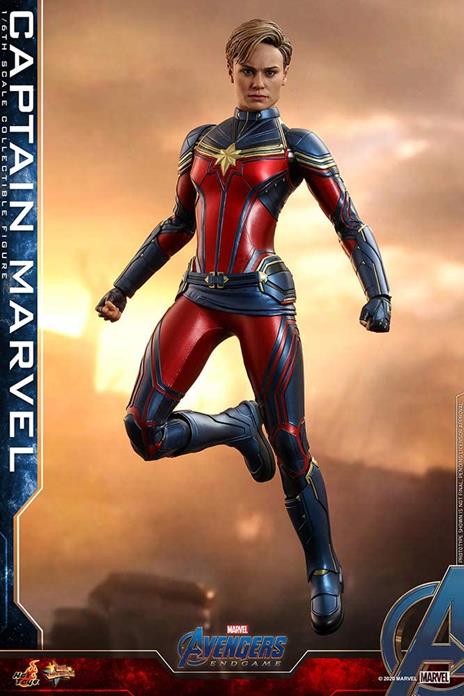 Avengers: Endgame Movie Masterpiece Series Pvc Action Figura 1/6 Captain Marvel 29 Cm Hot Toys - 5