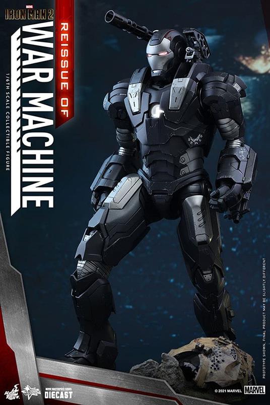 Iron Man 2 Movie Masterpiece Action Figura 1/6 War Machine 32 Cm Hot Toys - 2