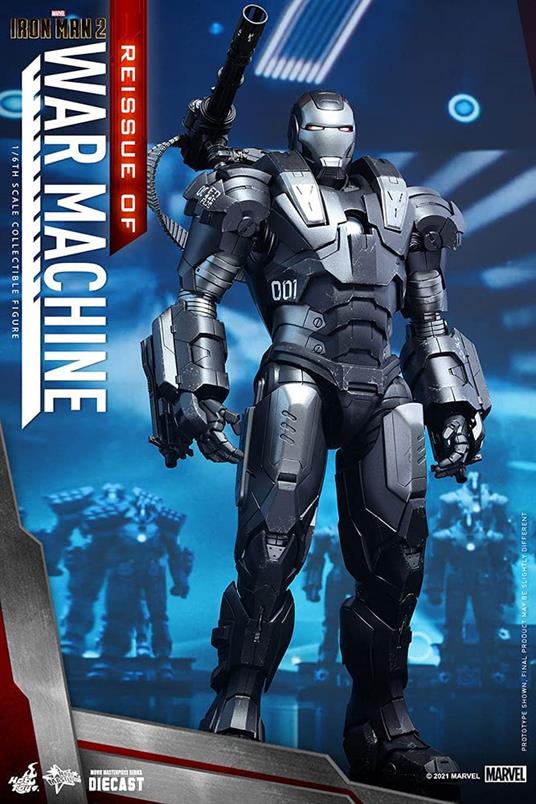 Iron Man 2 Movie Masterpiece Action Figura 1/6 War Machine 32 Cm Hot Toys - 3