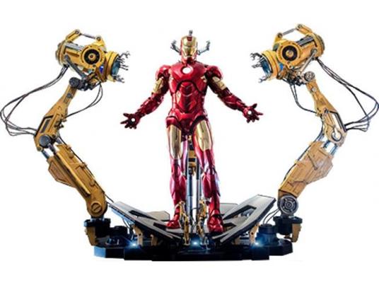 Iron Man 2 Action Figura 1/4 Iron Man Mark Iv Con Suit-up Gantry 49 Cm Hot Toys