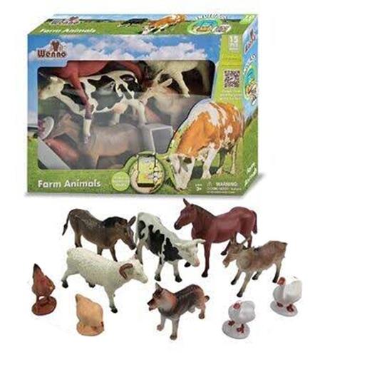 Pack Animal Planet 15 Pezzi Animali Della Fattoria Wenno D6004