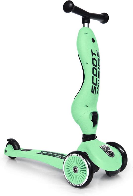 Scoot & Ride Unisex – Baby Highway Kick 1-Scoot & Ride 2 in 1 Kickboard con seduta (Kiwi) 1, 57,5 x 17,5 x 26,5 cm - 2