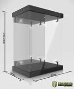 Master Light House Acrylic Display Case Con Lighting For 1/6 Action Figures (black) Legend Studio