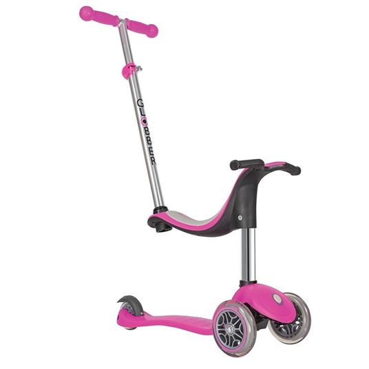 Monopattino Passeggino Triciclo a 3 ruote Evo 4 in 1 Globber Rosa - Globber  - Biciclette e monopattini - Giocattoli