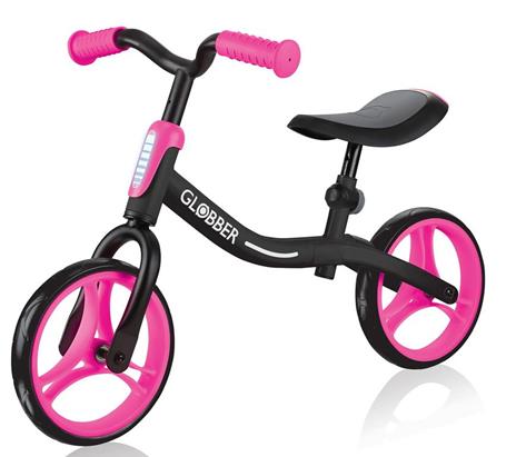 Bicicletta Pedagogica 10" Senza Pedali Go Bike Nero E Rosa - 2