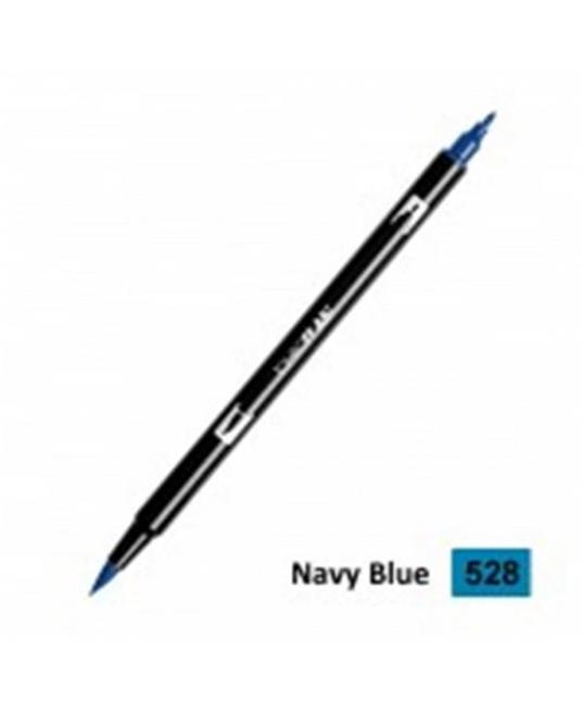 Tombow Confezione Pz 6 Pennarello Dual Brush 528-Navy Blue