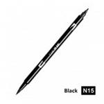 Tombow Confezione Pz 6 Pennarello Dual Brush N15-Black