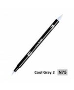 Tombow Confezione Pz 6 Pennarello Dual Brush N75-Cool Gray 3