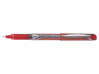 Penna Roller Rosso V5 Grip ad Ago 0.5 mm 12 pezzi