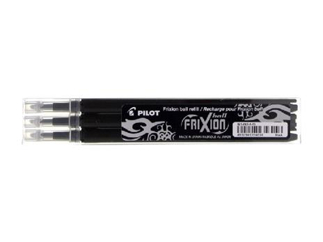 Penna Cancellabile Frixion Nera Ricariche Set 3 Pz