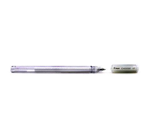 Pilot Choose Penna rollerball con inchiostro gel, punta 0,7 mm, confezione da 12 pezzi, colore Bianco - 2