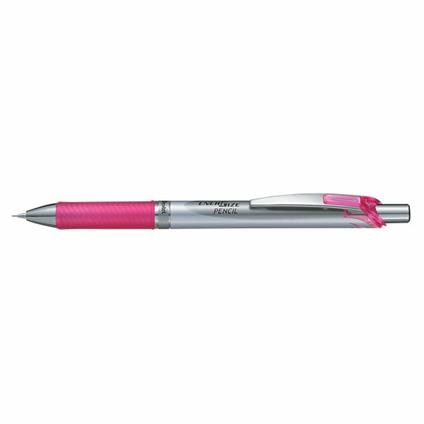 Matita portamine Pentel Energize acciaio-rosa punta 0,5 mm