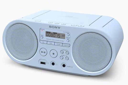 Sony ZSP-S50 Stereo Portatile con Lettore CD, Radio FM, Ingresso Aux, USB,  Azzurro - Sony - Informatica | IBS