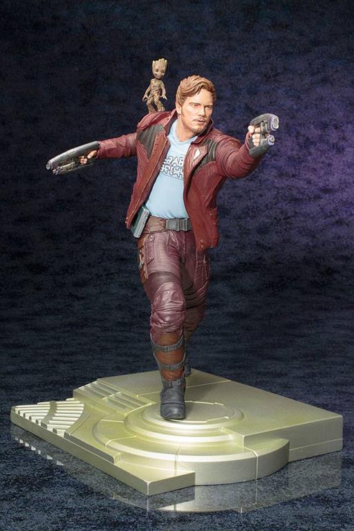 Guardians of the Galaxy ARTFX Star Lord with Groot 32 cm. Statua 1/6 - 2