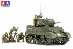 Tamiya 300035313 - Modellino di carro Armato Leggero Americano M5 Stuart con Mortaio, Scala 1:35, II Guerra Mondiale