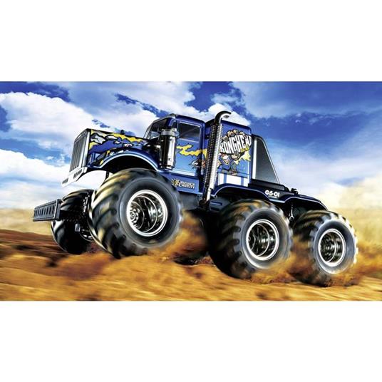 Automodello Tamiya Konghead 6x6 Brushed 1:18 Monstertruck Elettrica 4WD In kit da costruire