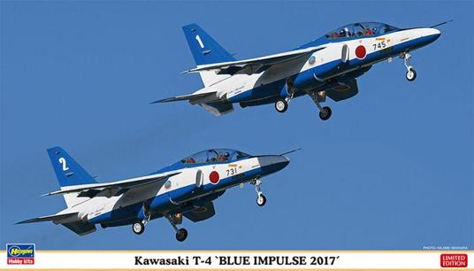 Kawasaki T4 Blue Impulse 2017 2 Bausatze Plastic Kit 1:72 Model Ha02249 - 2