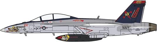 1/72 F/A-18F SUPER HORNET VFA-11 RED RIPPERS CAG 2013 - 5