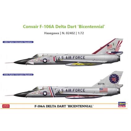 1/72 F-106a Delta Dart Bicentennial (2 Kits) (HA02402)