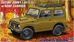 Suzuki Jimny W/Roof Carrier in scala 1/24 (HA20606)