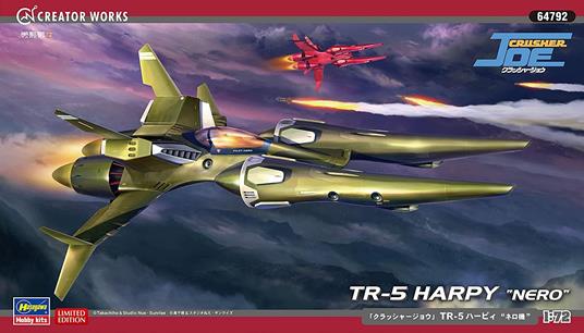 Hasegawa HA64792 1:72 Crusher Joe TR-5 Harpy-Nero Model Kit, grigio - 6