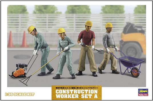 Construction Worker Set A Scala 1/35 (HA66003) - 5