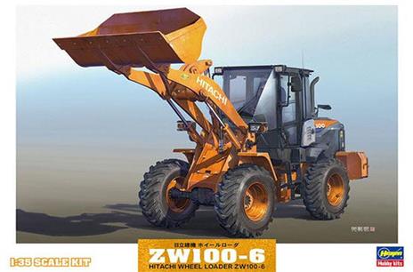 Hitachi Wheel Loader Zw100-6 Plastic Kit 1:35 Model Ha66004 - 2