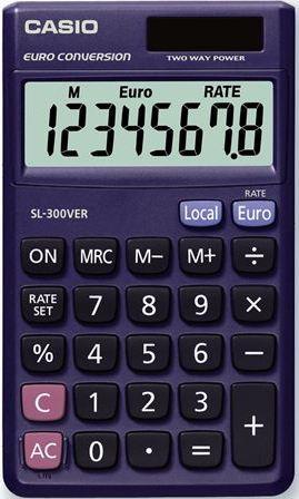 Casio SL-300VER calcolatrice Tasca Blu