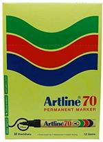 Artline Ek70 Pennarello indelebile ricaricabile, punta da 1,5 mm, colore: nero