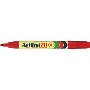 Artline Ek70 Pennarello indelebile ricaricabile, 1,5 mm, colore: Rosso