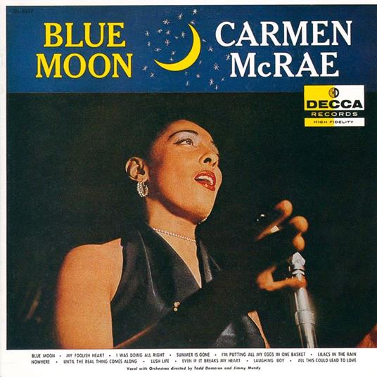 Blue Moon - CD Audio di Carmen McRae