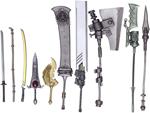 Square Enix pack 10 accessories for Bring Arts Weapon Collection figures Square-enix