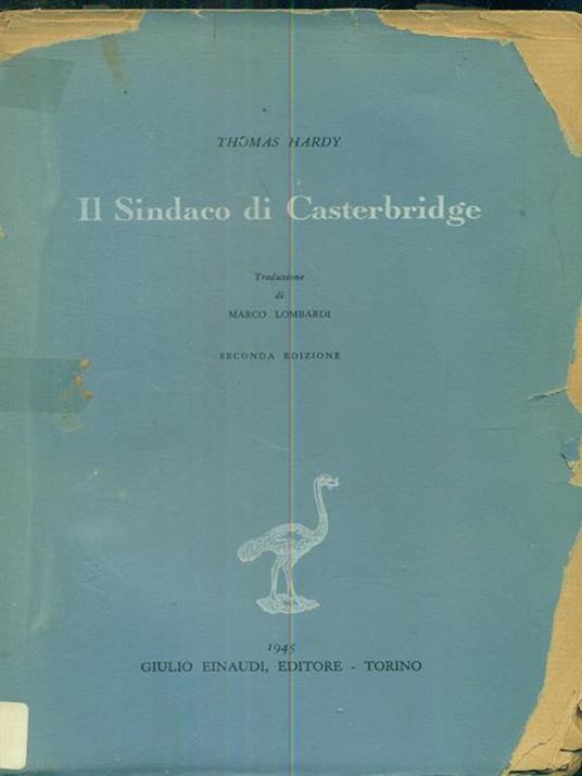 Il sindaco di Casterbridge - Thomas Hardy - copertina