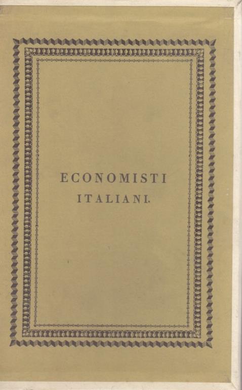 Economisti italiani. Parte moderna Tomo XXIX Briganti - 8