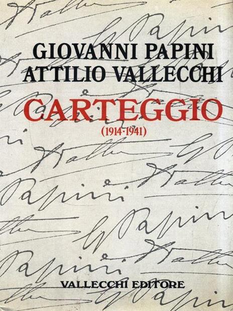 Carteggio 1914-1941 - Giovanni Papini - copertina