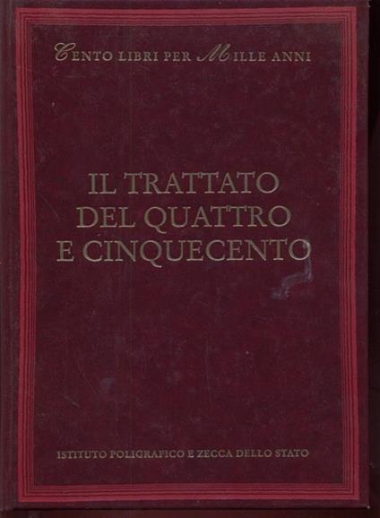 Il trattato del Quattrocento e Cinquecento - copertina