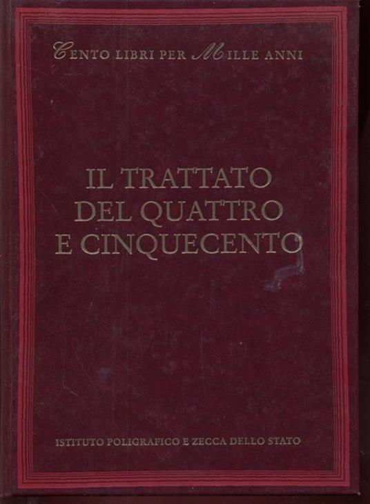 Il trattato del Quattrocento e Cinquecento - copertina